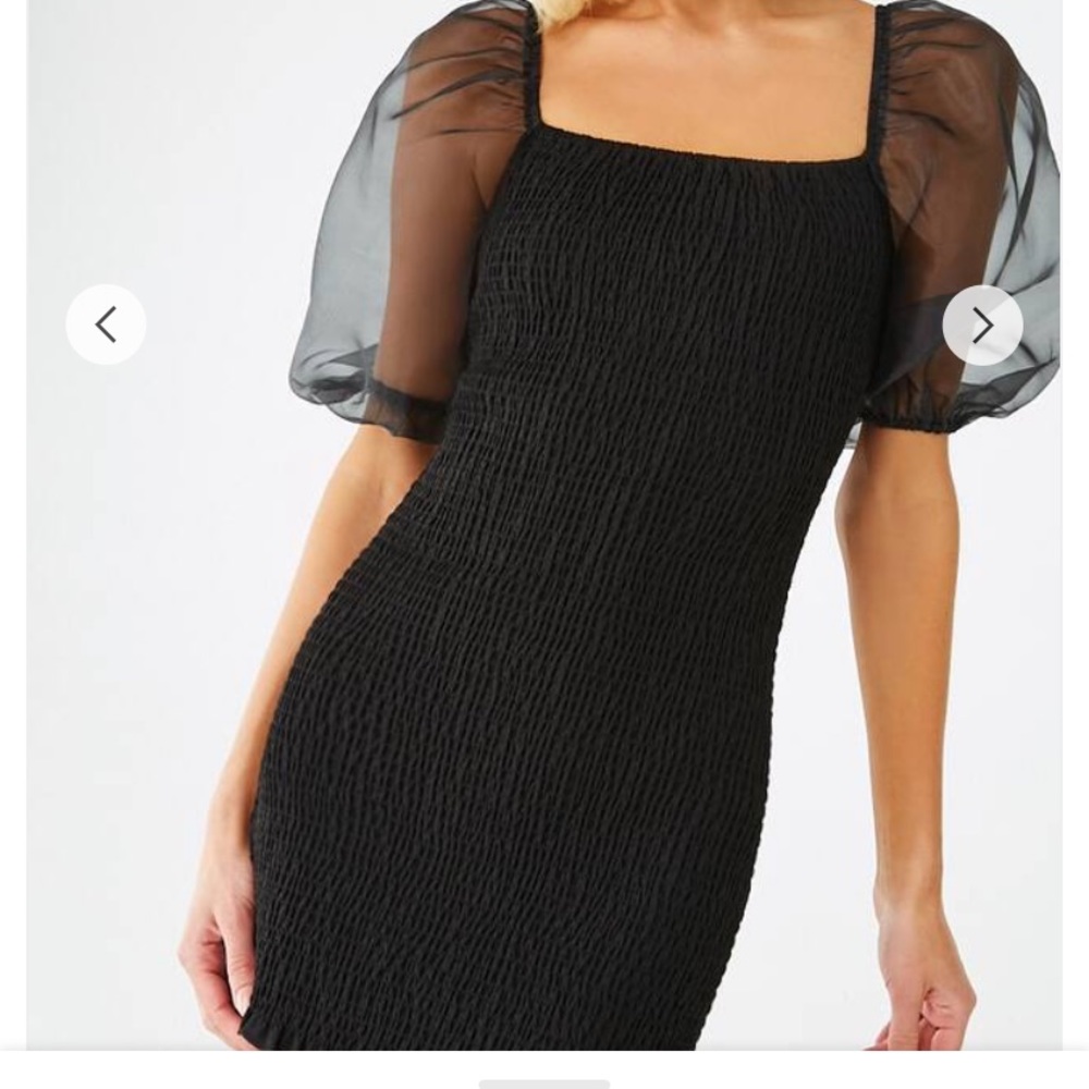 FOREVER 21 Organza-Sleeve Dress size OX